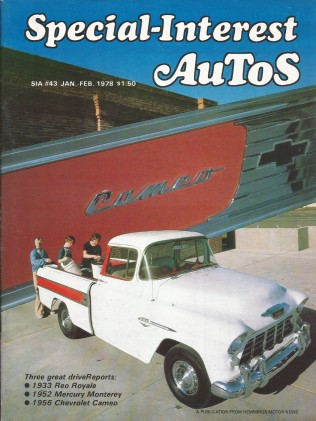 SPECIAL-INTEREST AUTOS 1978 JAN #43 - CHEVY CAMEO, '53 STUDE, 33 REO ROYALE